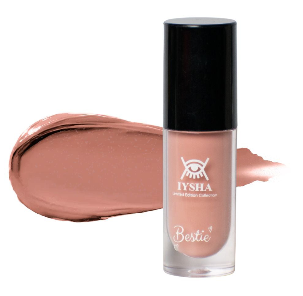 pink nude high pigment vegan lipgloss front side